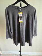 Sage Collective Women's Gray Rayon Blend Pullover Top Size S 0088 picture