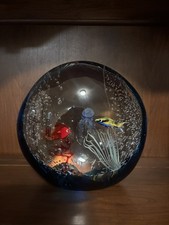 Vintage Garanzia Murano Glass Aquarium Sculpture 5.5