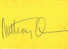 ANTHONY QUINN Autograph Signed 3X5 Index Card w/ COA  The Guns Of Navarone picture