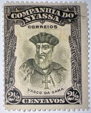 Travelstamps: 1921 Nyassa Stamps Sc# 111, 2½ c Vasco da Gama Black-Olive green picture