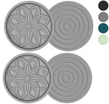 Silicone Coasters Set, 4 Pcs Drink Coasters for Coffee Table, Bar Tableto picture