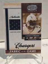 2008 Leaf Certified Materials LaDainian Tomlinson Fabric of the Game FOG-75 /99 picture