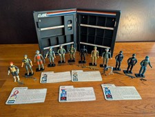 Vintage GI Joe ARAH Hasbro '82-'83 Lot 1st 12 Figures (v. 1-1.5) + Display Case picture