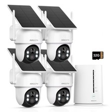 ARCCTV Solar Battery Powered Wireless Security Camera System Outdoor WiFi Home picture