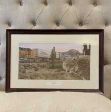 Vintage Greg Garrett Framed Print “Deja Vu” Signed Excellent 28” x 18” Look picture