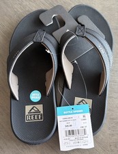 New REEF Element TQT 2.0 Mens Flip Flop Sandals - Bottle Opener - Black, Size 9 picture