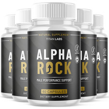 (5 Pack) Alpha Rock Advanced Male Healt Support VItamin AlphaRock 300 Capsules picture
