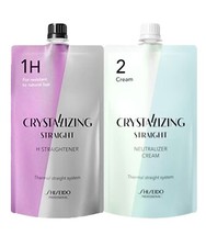 Shiseido Crystallizing Straight Straightener Perm H1 + Neutralizing Cream set picture