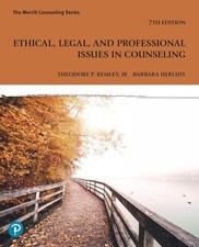 Ethical, Legal and Professional Issues in Counseling 7TH EDITION Paperback picture