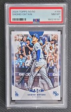 2024 Topps 50/50: Shohei Ohtani - Shohei Ohtani #100 PSA 8 NM-MT picture