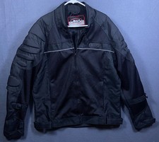 Bilt Jacket Mens Large Tall Motorcycle Racing Perforated Vented Padded BLM3 EUC picture