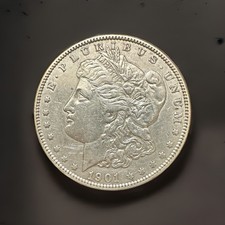 1901 Morgan Silver $1 Dollar Coin Philadelphia (Key date) Strike KM#110 picture