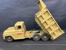 1965-1966 Buddy L 10 Wheel Hydraulic Dump Truck Yellow All Original picture