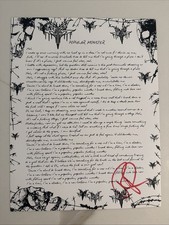 RONNIE RADKE - SIGNED Lyrics Sheets/POSTERS FALLING IN REVERSE - LOT OF 10 picture