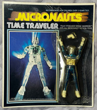 🔥 RARE Vintage 1976 MEGO MICRONAUTS TIME TRAVELER (Blue) MOC UNPUNCHED 🔥 picture