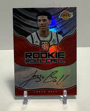Panini 2017-18 Totally Certified Lonzo Ball Rookie Roll Call Auto Red #RRC-ZO2 picture