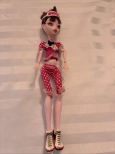 Monster High G1 Dead Tired Draculaura Doll Pajamas Sleep Mask Fearleading Shoes picture