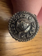 Vintage Davey Crockett Round Plastic Ring Cowboy Western Theme picture