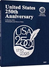 Whitman US 250th Anniversary Coin Folder 2026 Semiquincentennial Album Holder picture