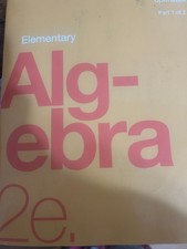 Elementary Algebra 2e by OpenStax (hardcover version, full color) picture