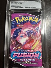 2021 Pokemon Fusion Strike Foil Pack Mew Art TCC Graded Gem Mint 10 picture