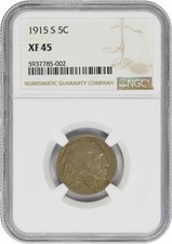 1915-S Buffalo Nickel EF45 NGC picture