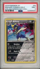 2016 Pokemon XY Bisharp Cosmos Holo Promo STS Knock Out Collection #64 PSA 9 picture