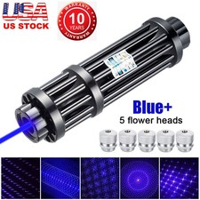 450nm Blue Laser Pointer Pen Visible Beam Light Zoom Focus Lazer New picture