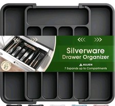Aujen Silverware Organizer - Expandable Kitchen Drawer Organizer, Adjustable Ute picture