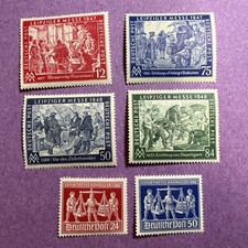 Germany 1947-48. MNH Scott 580-585. Leipzig Fair and Hanover Fair Issues. picture