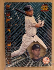 1997 Pacific Crown PRISM LIGHT BLUE #51 Derek Jeter Yankees HOF RARE PARALLEL picture