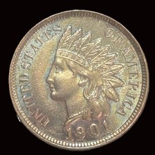 1901 Indian Head Cent - Exceptional MS+++ GEM BU -FREE SHIPPING picture