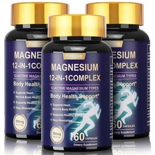 3-Pack Magnesium 12 Complex – Advanced Magnesium Blend for Daily Wellness-180 ct picture