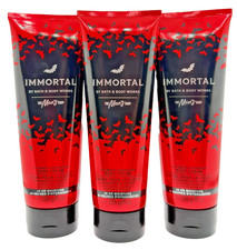 NEW Bath & Body Works Lot of 3 Tubes Halloween Immortal Body Lotion Cream 8 oz picture