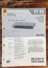 Sony PT-V5 Audio Timer  Service Manual *Original* picture