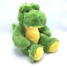 Wishpets 2018 Large ALLIE Alligator Green Yellow Stuffed Animal Plush 14