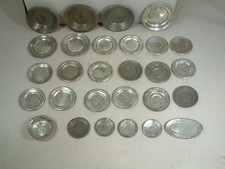 28 Antique Minis All Metal Pieces Dishes & Bowls for Room Settings or Dollhouse picture