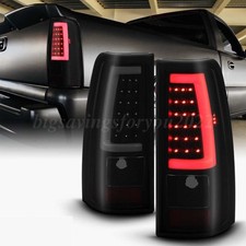 Fits 2003-2006 Chevy Silverado GMC Sierra 1500 2500HD 3500 Smoke LED Tail Lights picture