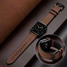Silicone Leather Apple Watch Band Strap for iWatch Series 10 11 12 Ultra 1 2 3 4 picture