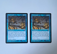 Dream Halls x2 Stronghold MTG 1x LP & 1x MP/HP Reserved List  1999 picture