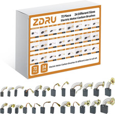 72Pcs 24 Different Sizes Electric Motor Carbon Brushes Set picture