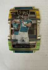 2021 Panini Select - Concourse Trevor Lawrence #43 Green & Yellow Prizm Die-Cut picture