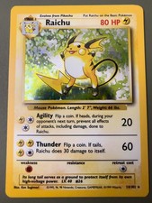 Base Set Raichu 014/102 Holofoil Holo Rare NM picture