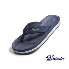 Original Islander Flip Flops Slippers Sandals, Color: Navy Blue / Gray picture