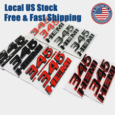 3D Fender Side Door Badge For Charger Challenger 345 Hemi Letter Emblems 2Pcs picture
