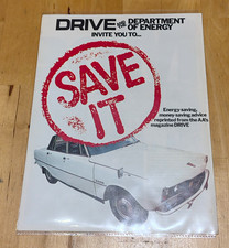 “Save It” Energy-Saving Advice Vintage Leaflet/Brochure - Department Of Energy picture