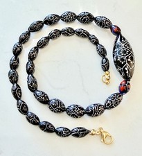 Rosario Leonardi Murano Millefiori Necklace Feat 1920s Moretti Vintage Beads picture