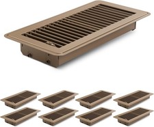 8Pcs Floor Vents Floor Registers 4x10 Inch, Heavy Duty Metal Hot Air Vent Cov... picture