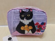 US STOCK & SHIP LeSportsac NewNew cat print square cosmetic bag ES8 picture