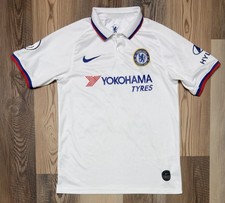 Nike Chelsea FC 2019/20 Away Jersey White Polo Soccer Shirt Men’s Size Large picture